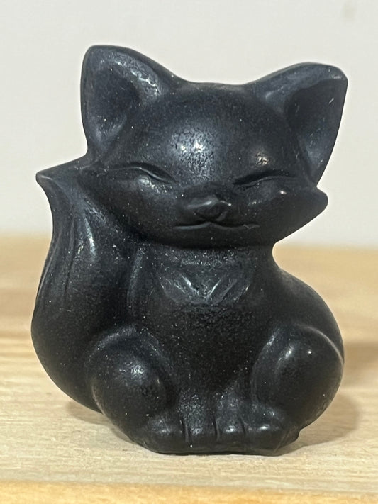🦊 Black Obsidian Fox Carving
Protection • Wisdom • Adaptability