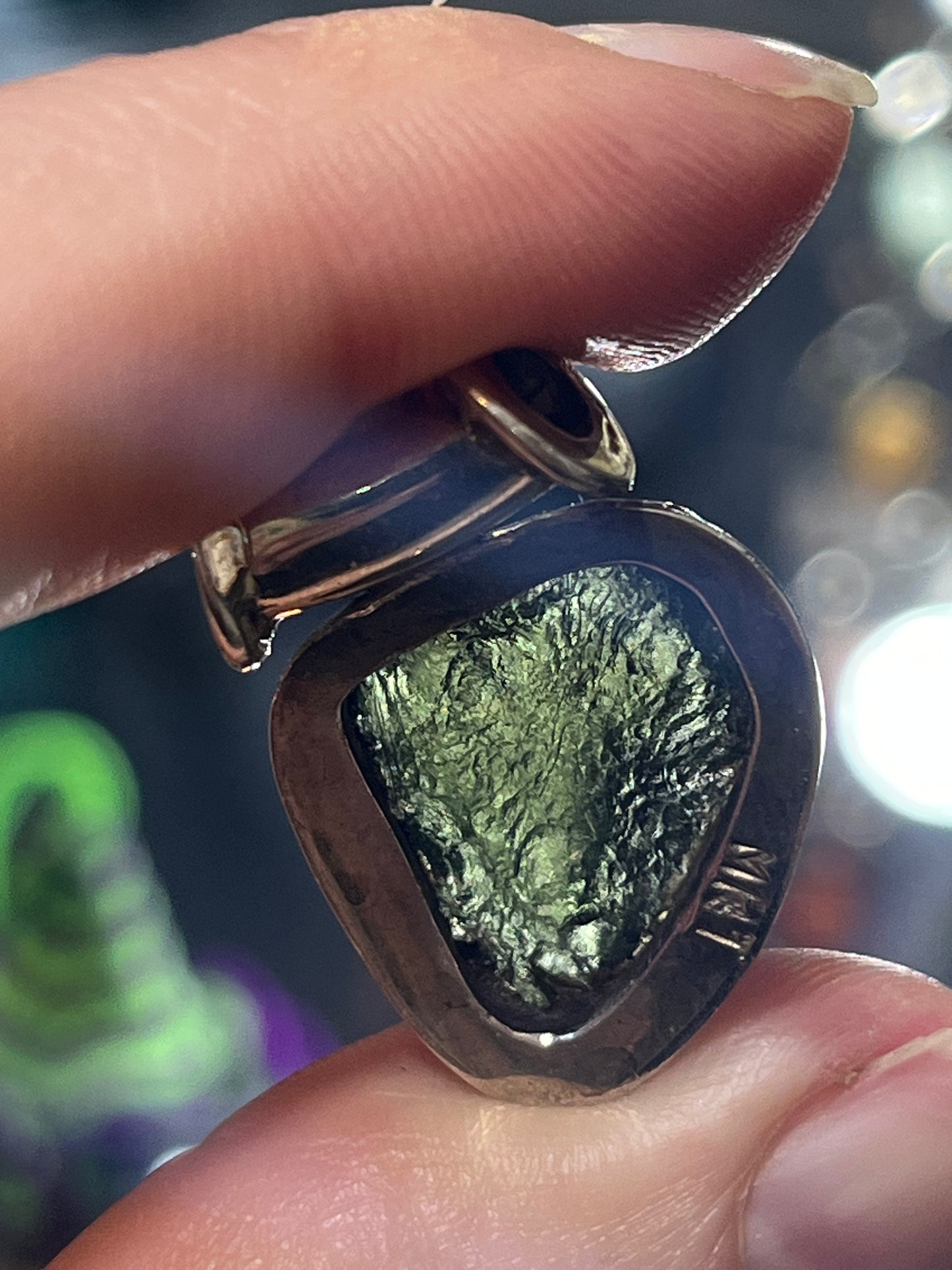 Genuine Moldavite pendant