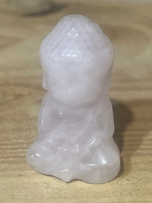 💗Rose Quartz Meditating Buddha | Peace, Compassion & Heart Healing