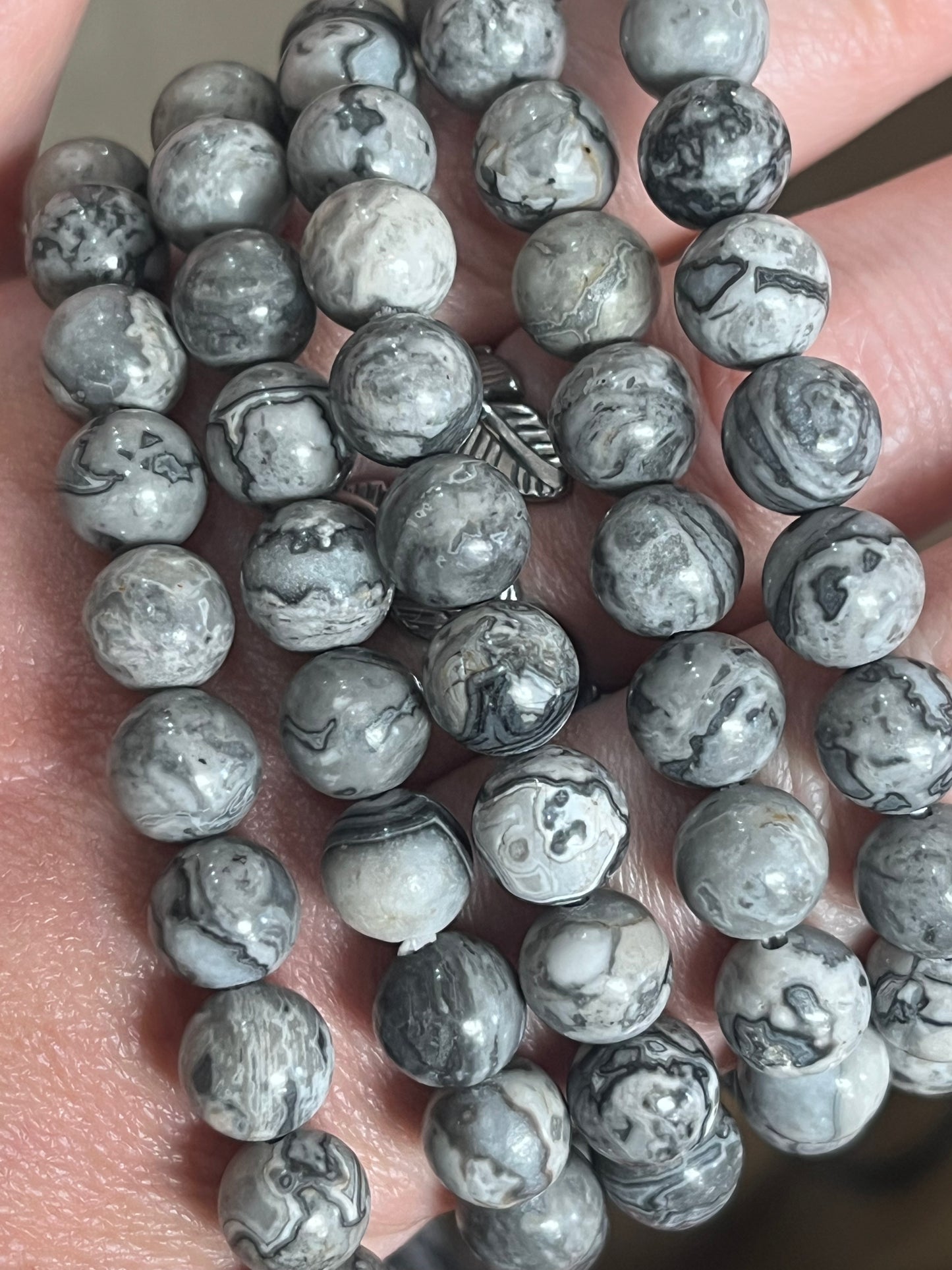 🩶 Picasso Jasper Bracelet | Grounding, Strength & Creativity 🩶