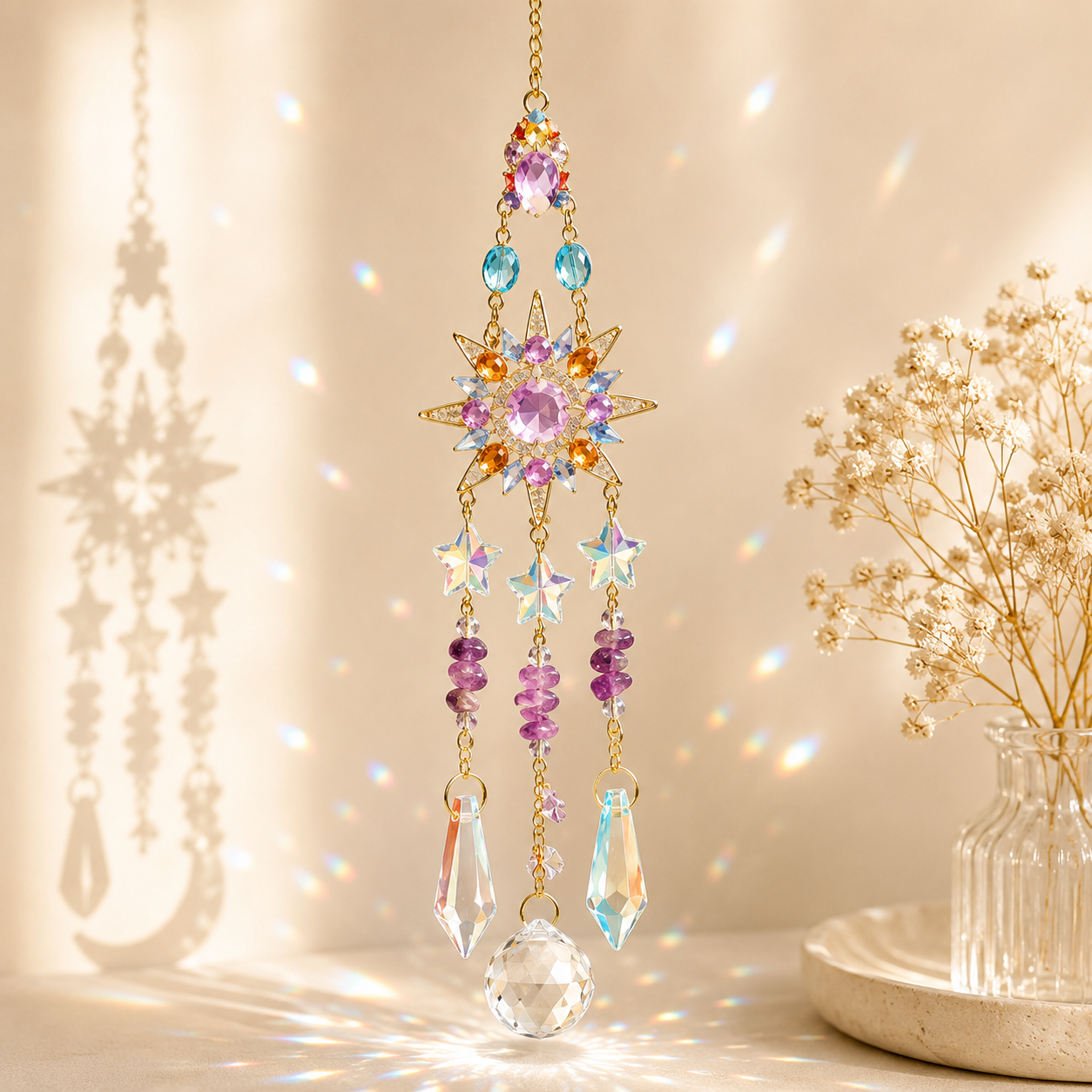 ☀️ Sun Crystal Suncatcher | Light, Joy & Rainbow Magic ☀️