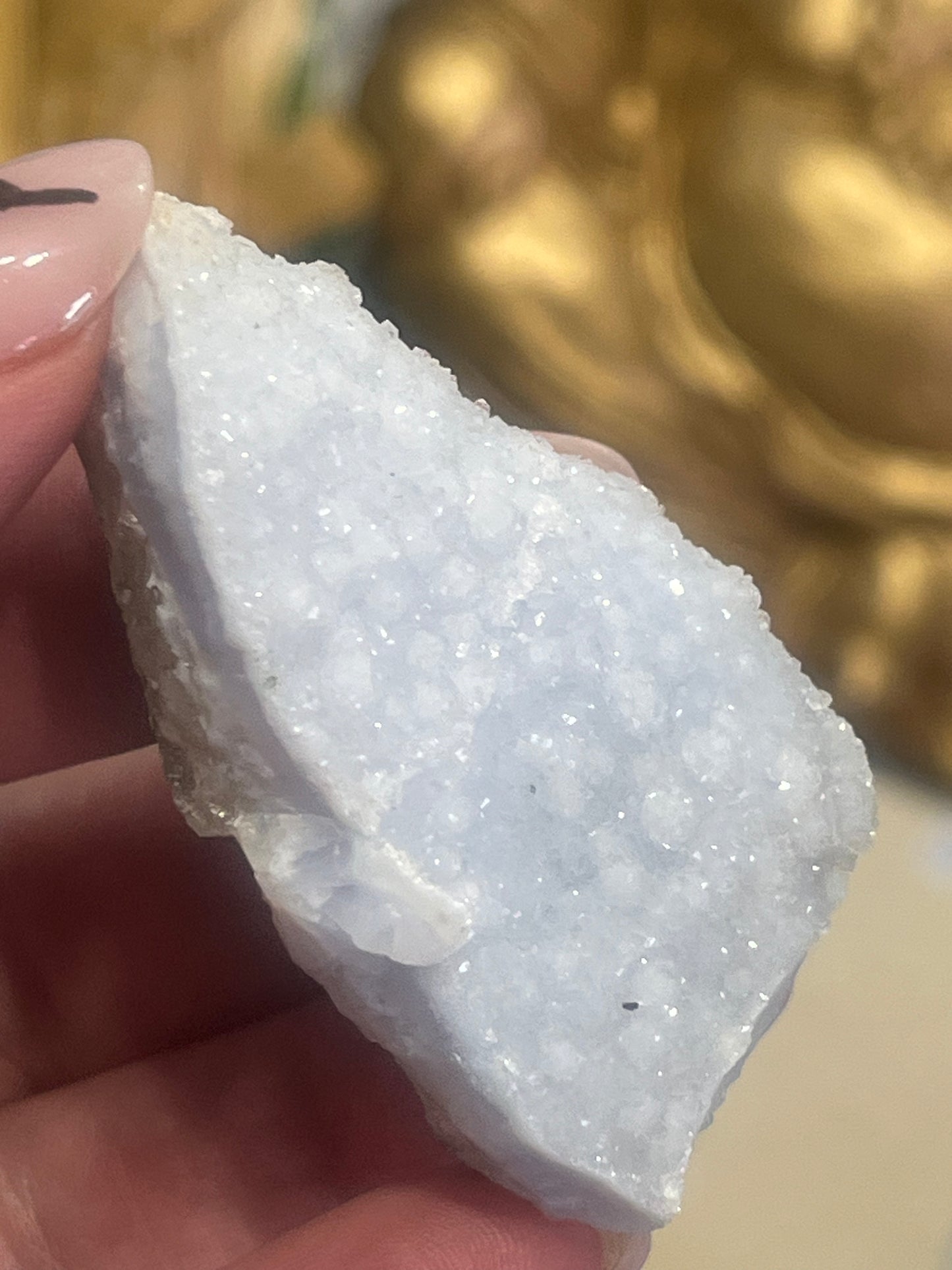 💙🩵 Blue Lace Agate Druzy Slice | Calm, Communication & Serenity 🩵💙