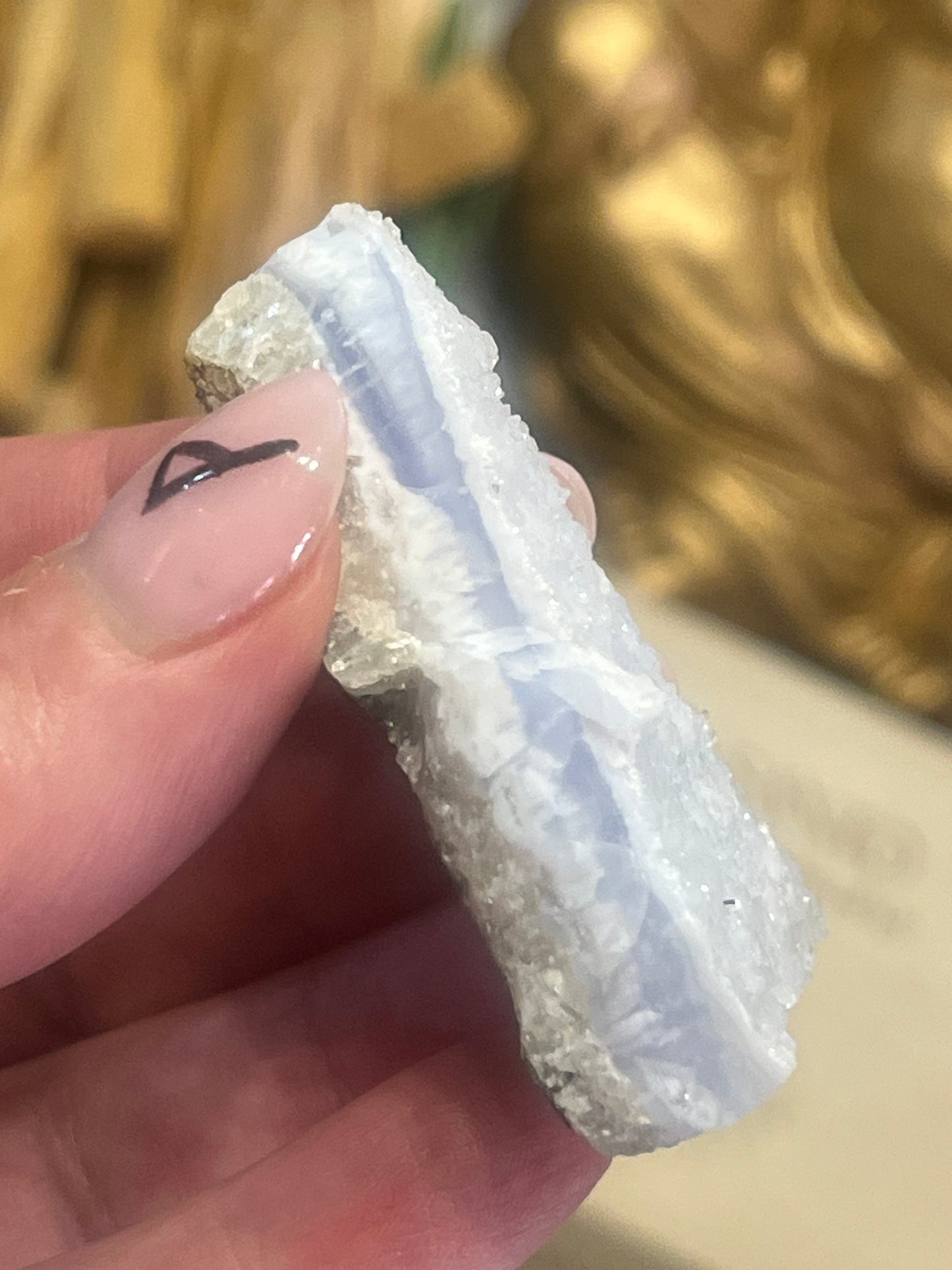 💙🩵 Blue Lace Agate Druzy Slice | Calm, Communication & Serenity 🩵💙
