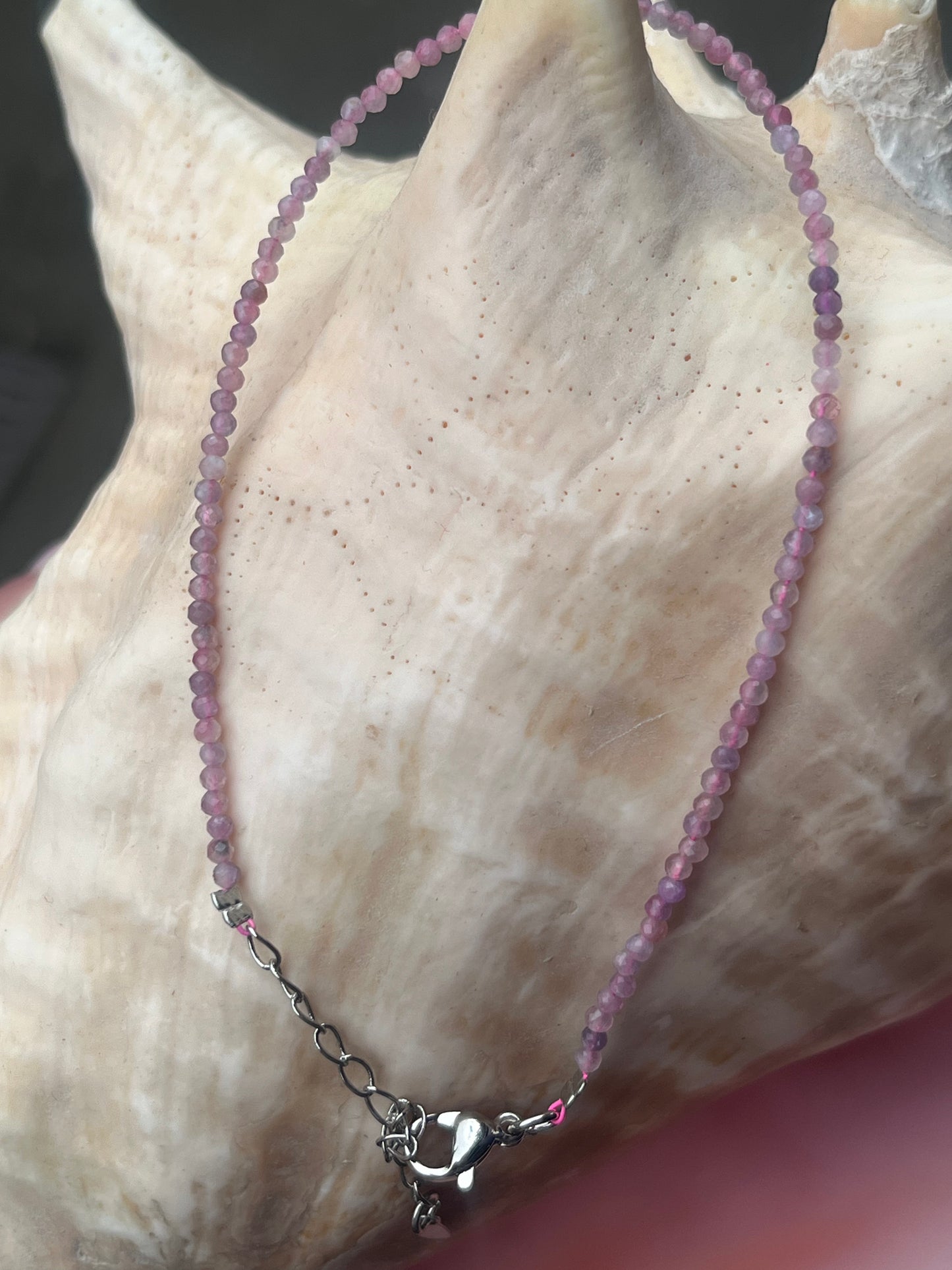 💗 Pink Tourmaline Faceted Gemstone Anklet | Love, Joy & Emotional Healing