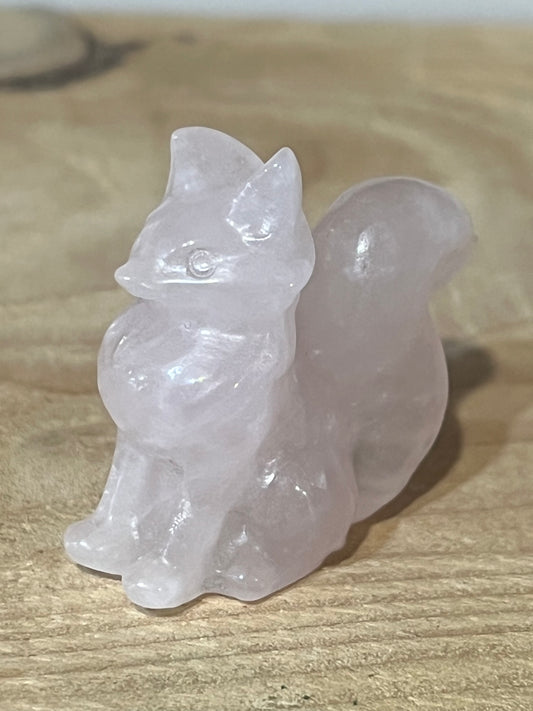 🦊 Rose Quartz Fox | Love, Intuition & Gentle Wisdom 🌸
