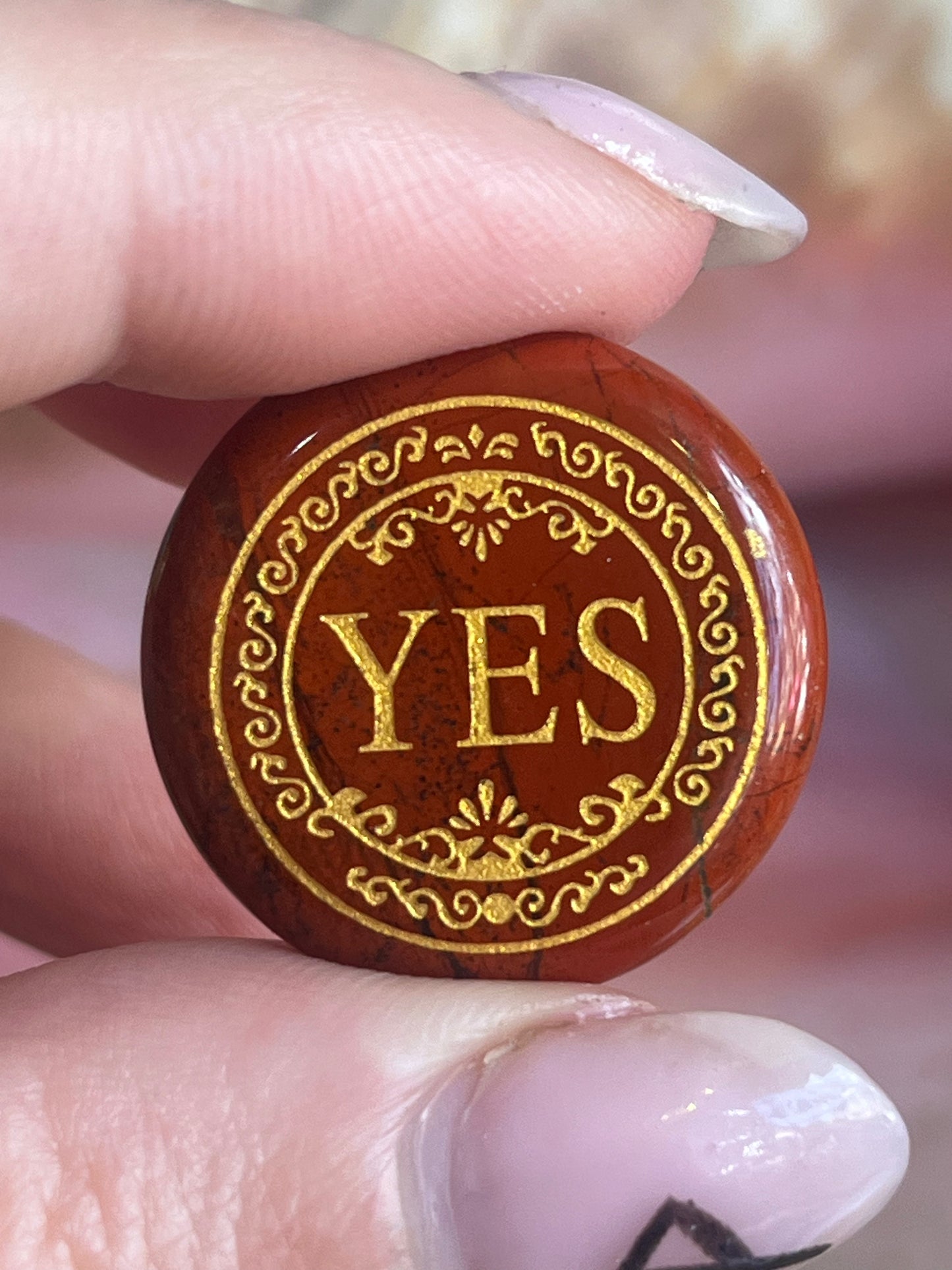 ❤️ Red Jasper Yes / No Decision Stone