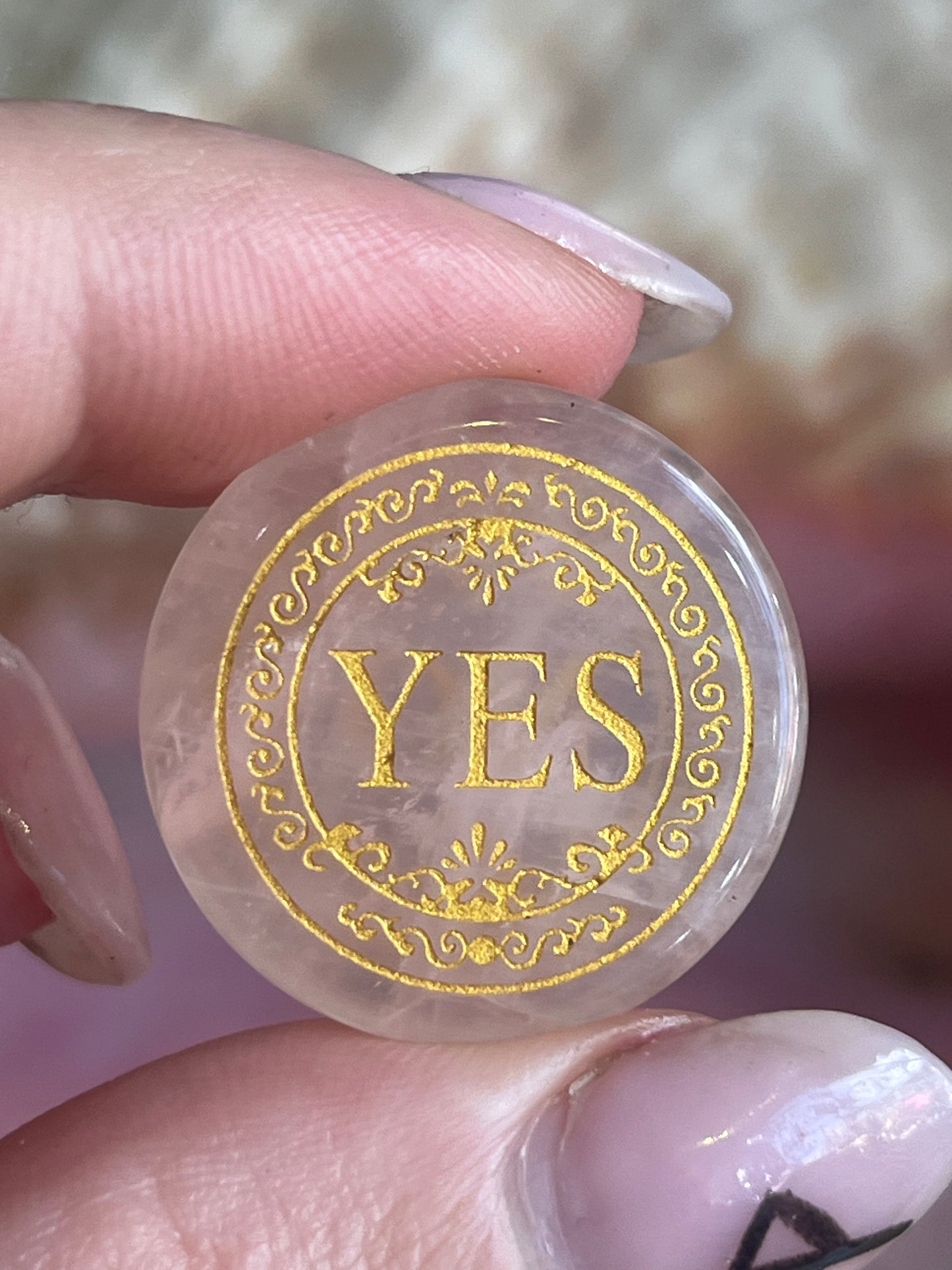 🌹 Rose Quartz Yes / No Decision Stone