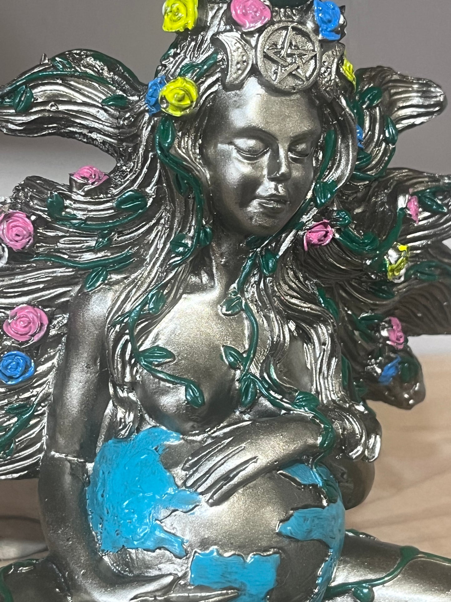 🌍 Earth Mother with Green Aventurine Sphere