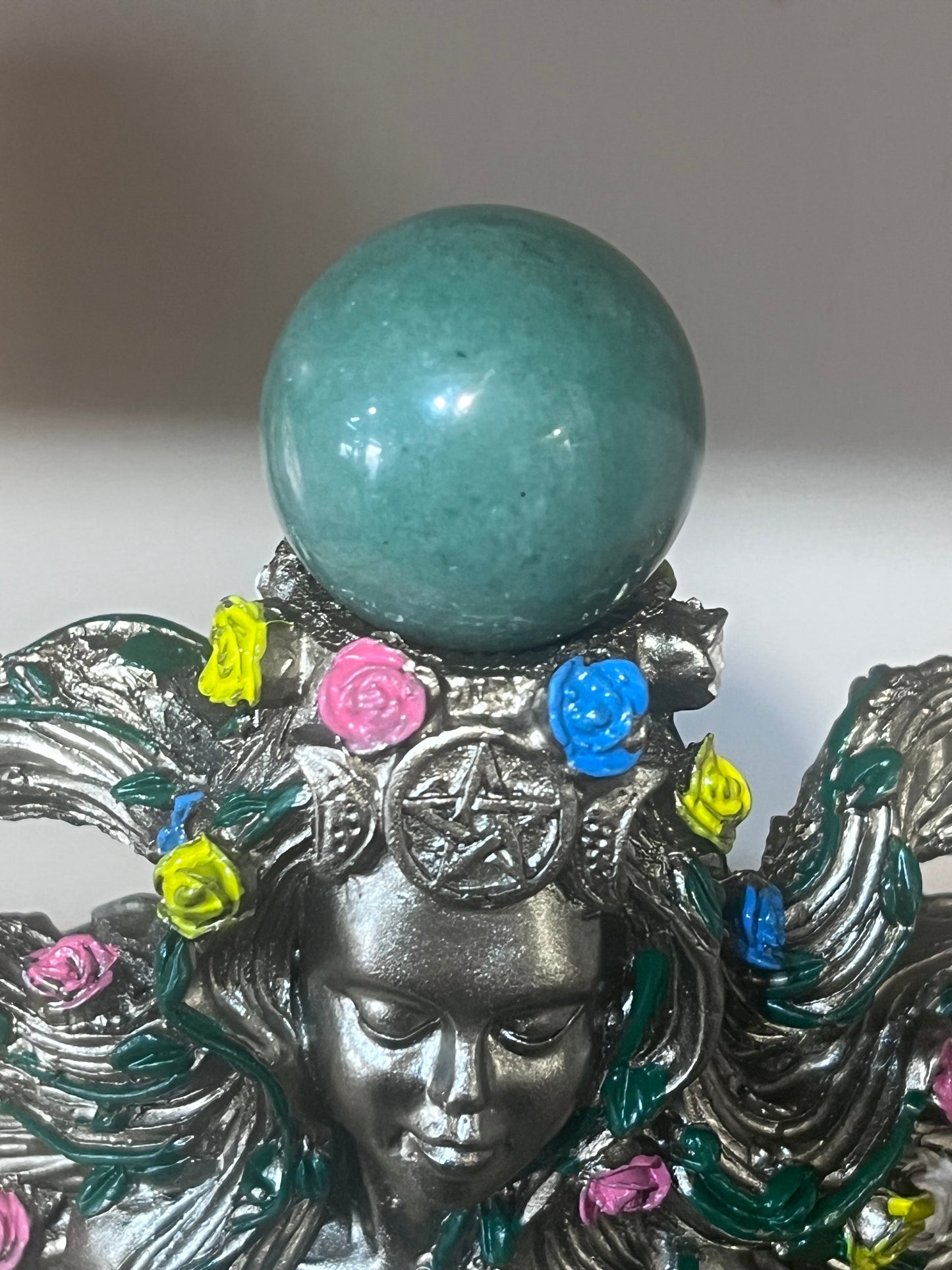 🌍 Earth Mother with Green Aventurine Sphere
