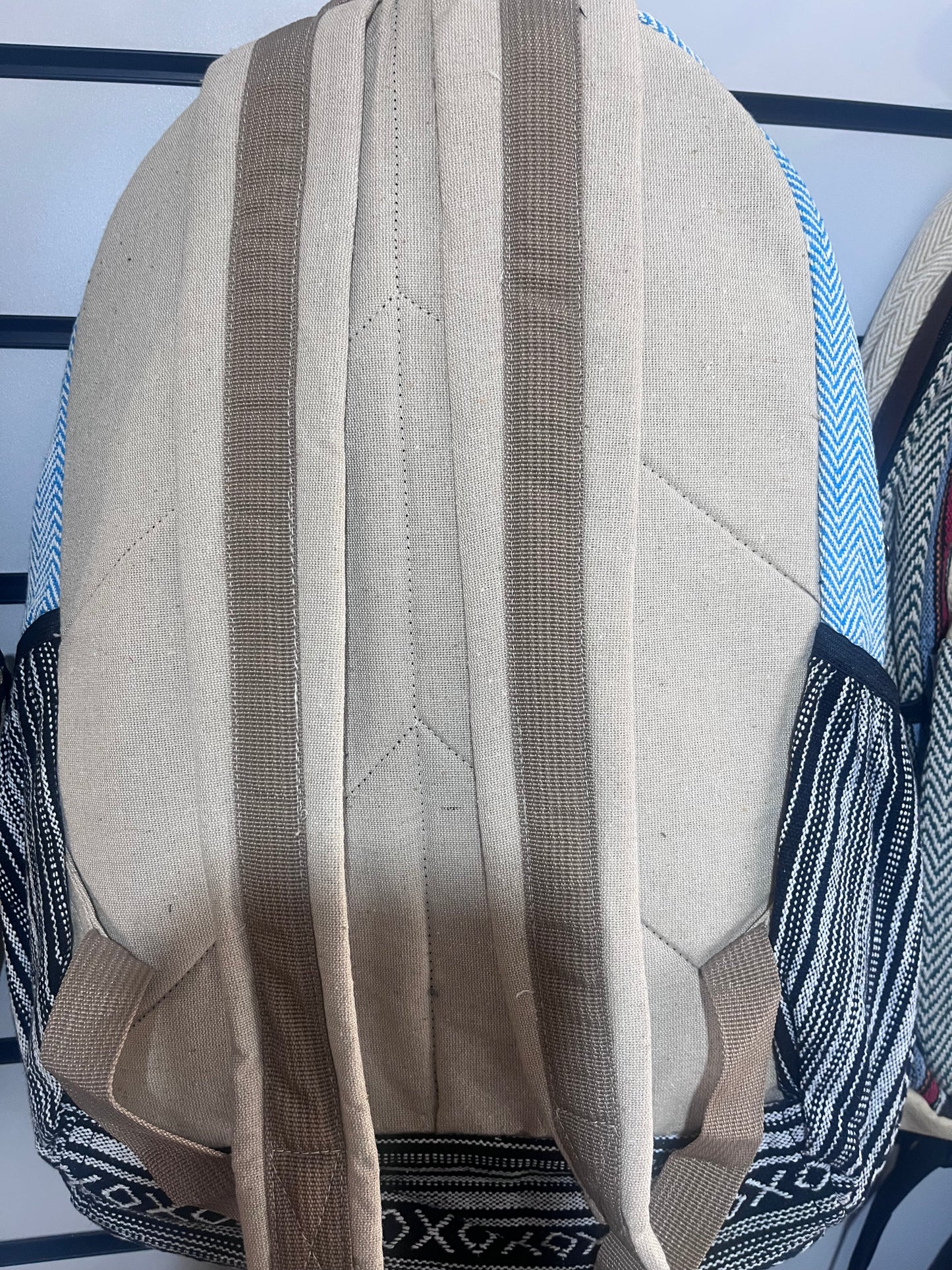 🍄 Handmade Hemp Mushroom Backpack | Nepalese Boho Bag