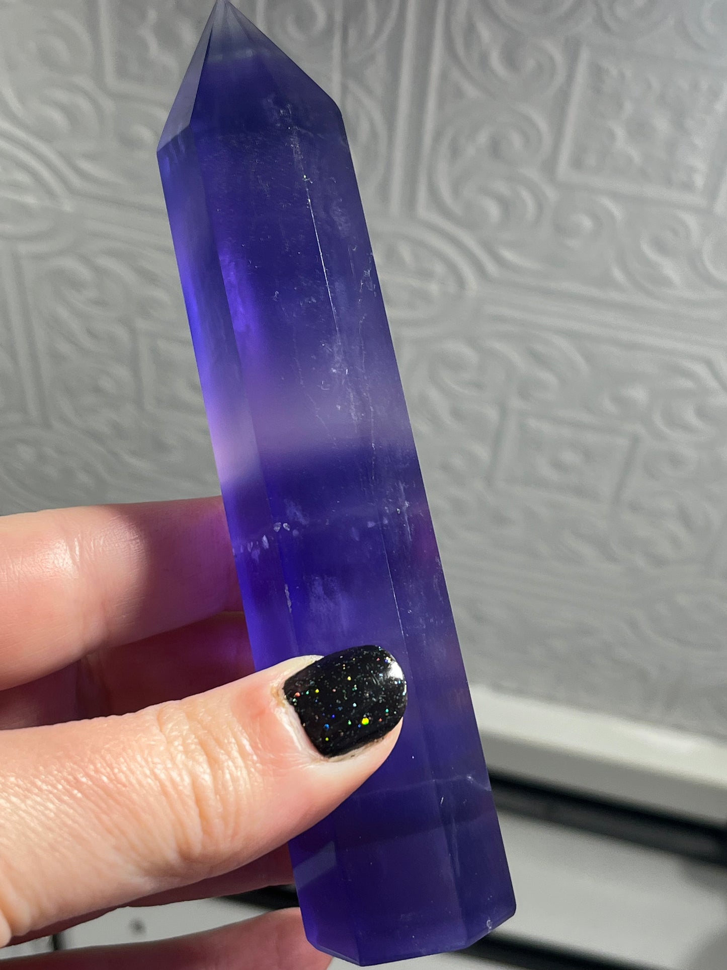 ✨ Deep Purple Fluorite Tower — Third Eye & Mind Clarity