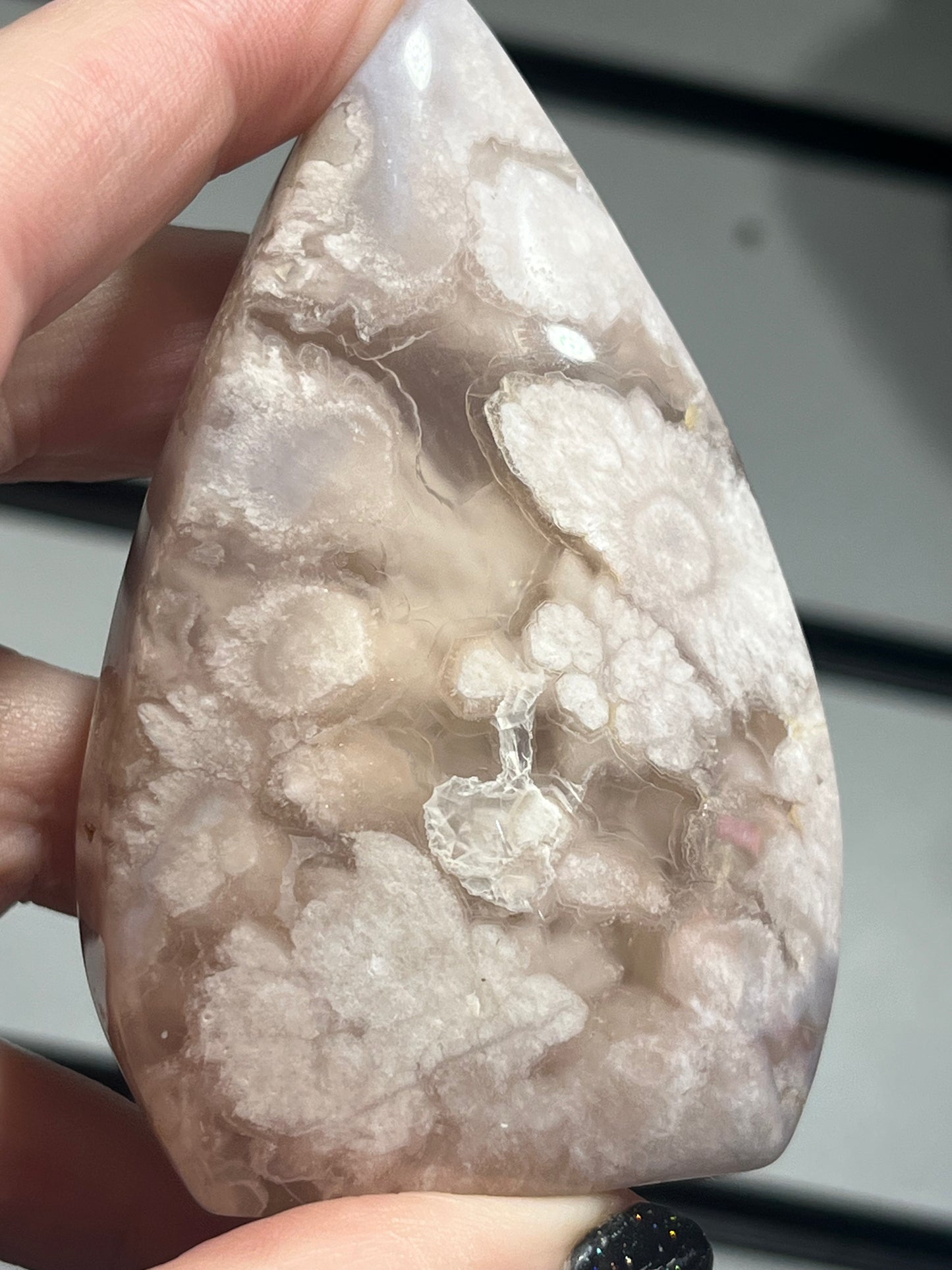 Flower Agate Freeform — Growth • Self-Love • Heart Bloom