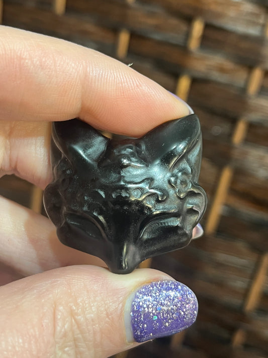 Fox mask: Obsidian