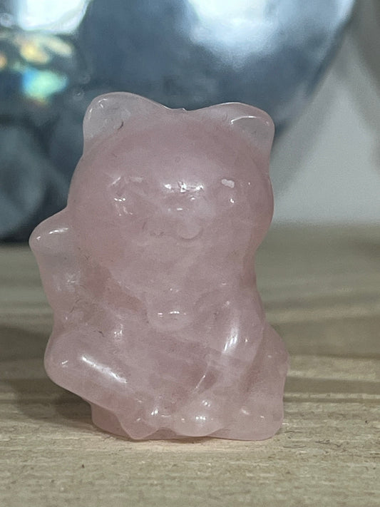 Cat (Lucky Chinese): Rose Quartz