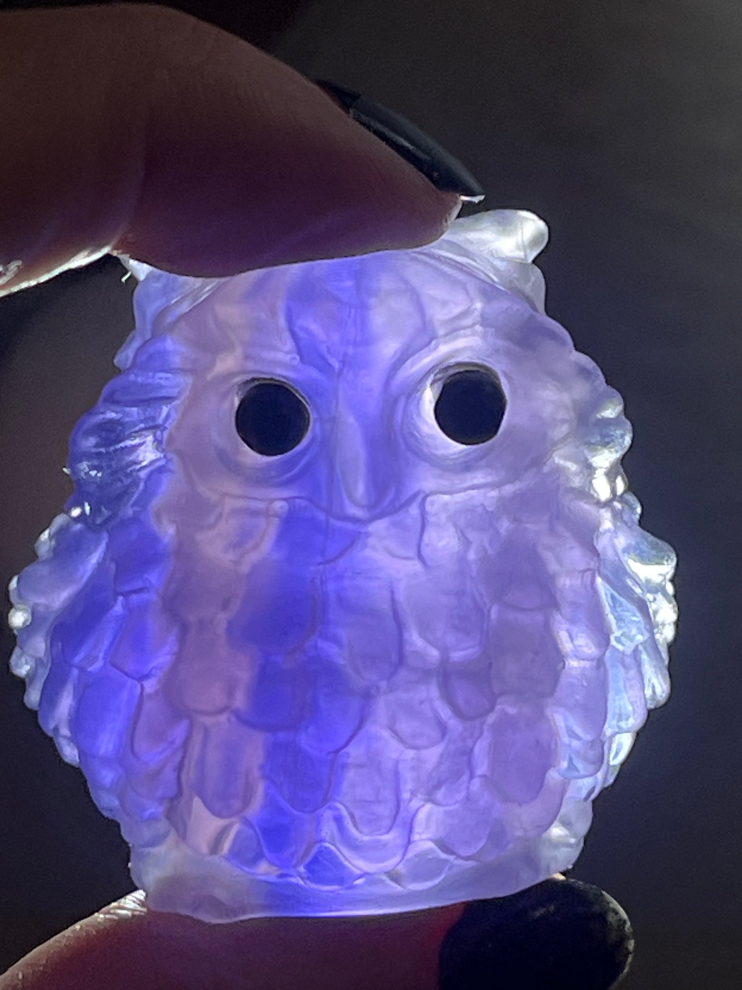 ✨ Fluorite Owl – Wisdom, Intuition & Aura Protection ✨