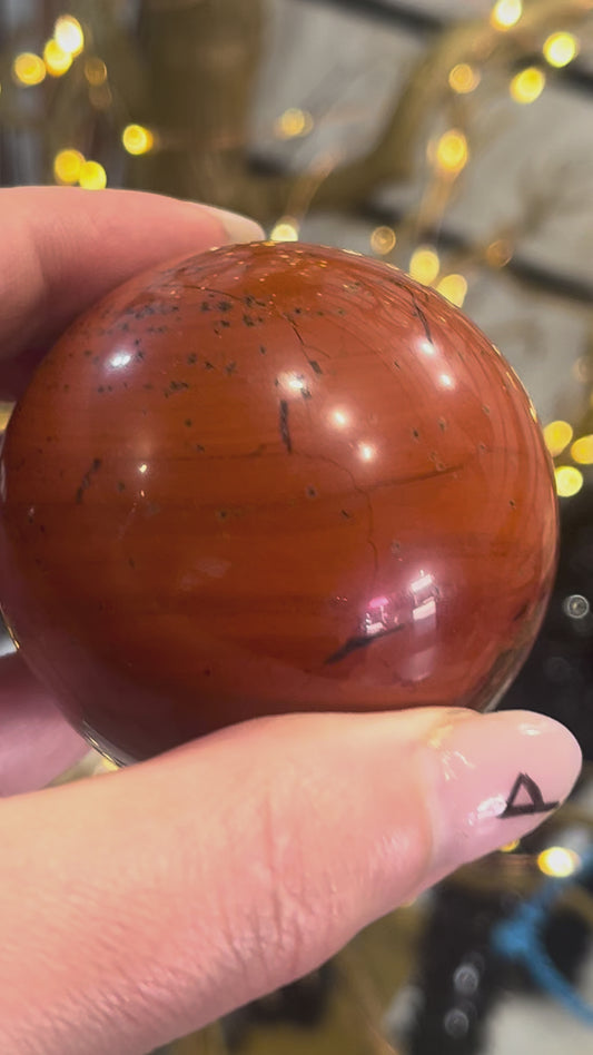 ❤️ Red Jasper Sphere | Strength & Grounding | 250g