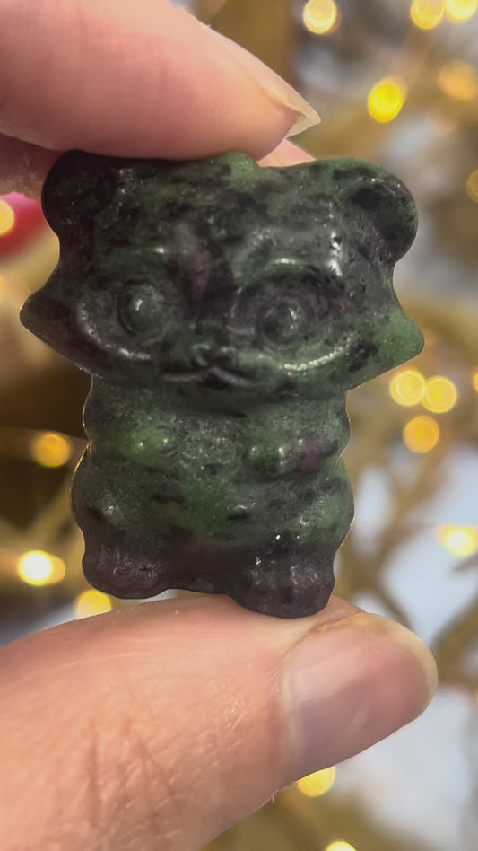 🦝 Ruby in Zoisite Raccoon | Vitality • Courage • Growth