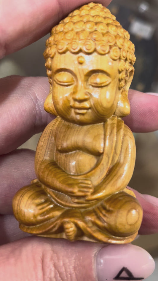 🌙 Wooden Buddha Carving | Peace, Mindfulness & Calm Energy 🌙