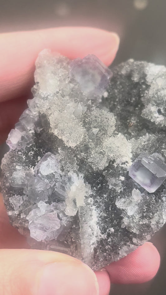 ✨ Sphalerite with Fluorite Cubes | in Grounding • Clarity • Focus