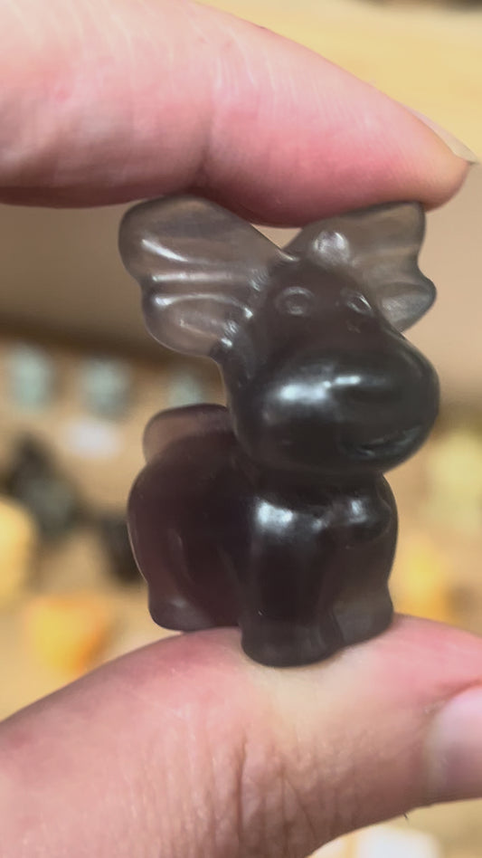 🦌 Fluorite Reindeer | Clarity • Focus • Balance