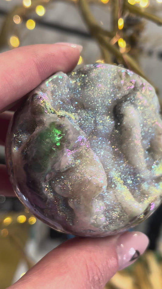 🌈 Aura Sphalerite Sphere | Energy, Confidence & Grounding 🌈